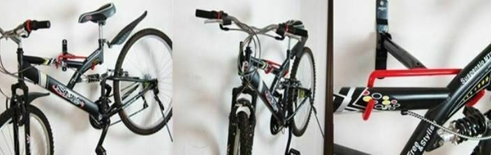 Bike Flip Up Bicycle Storage Hanger Rack Garage Wall Mount Holder Heavy Duty