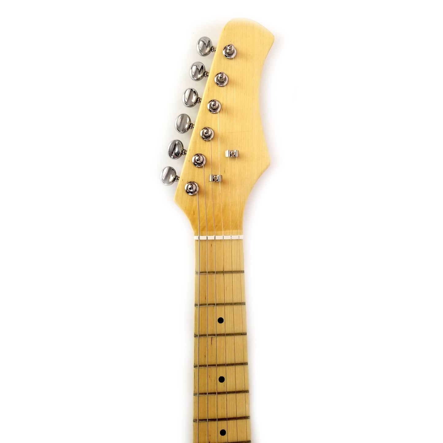 Kids 30 Inch Electric Guitar Combo, Built-in Amp, Solid Wood Body, Color: Red