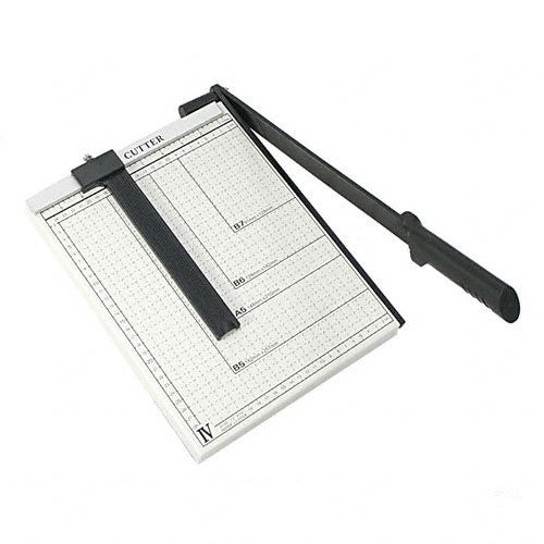 PAPER CUTTER - 10" x 10" inch - METAL BASE TRIMMER Guillotine Type