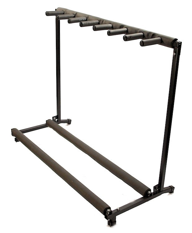 Zenison 7 Guitar Stand Folding Padded Instrument Organizer Display Rack