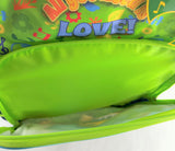 Beat Bugs 16" Bookbag, All You Need is Love, Front Pocket & Mesh Side Pockets