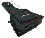 Zenison PADDED GIG BAG for FLYING V Electric Guitars Shoulder Straps 45" Black