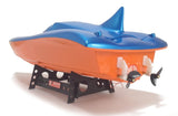 RC Balaenoptera Musculus Racing Speed Boat Radio Remote Control - Blue Orange
