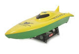 RC Balaenoptera Musculus Racing Speed Boat Radio Remote Control - Yellow Green