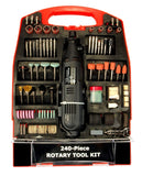ROTARY TOOL KIT DIE GRINDER SET 240pc Variable Speed Sanding Polishing Grinding