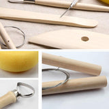 Clay Pottery Tool Kit 8 Piece Set for Ceramics, Wax Carving, Sculpting, Molding