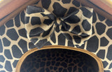 Cozy Pet Cottage, Foldable Pet House with Animal Print, Pet Bed 15" x 13" x 12"
