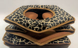 Cozy Pet Cottage, Foldable Pet House with Animal Print, Pet Bed 15" x 13" x 12"