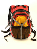 Outdoor Camping and Hiking Backpack - Orange, Black, and Red