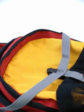Outdoor Camping and Hiking Backpack - Orange, Black, and Red