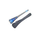 35" Blue Acoustic Guitar Steel String Backpacker Hawaiian Travel with Gig Bag