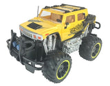 RC Hummer Truck Toy Remote Control, 1:12 Scale Electric Vehicle Off Road, Yellow