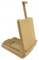 DESKTOP ARTIST EASEL - WOODEN PORTABLE COMPACT STAND - Student Drawing Painting