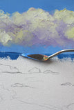 Professional 12 Piece Artist Palette Knife Set for Oil Paint, Natural Wood, New