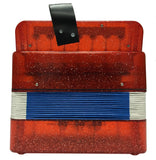 Children's 7 Key Button Accordion - Concertina - Red