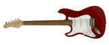 ELECTRIC GUITAR Left Handed Red Southpaw Leftie/Lefty Triple Pickups 3