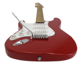 ELECTRIC GUITAR Left Handed Red Southpaw Leftie/Lefty Triple Pickups 3
