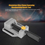 Quick Release Drill Press Vice - Tube and Rod Bench Clamp, Aprox 9in x 4.5in