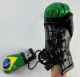 <p><strong>Mini Boxing Gloves BRAZIL Country Flag National Pride MMA Car Mirror D&eacute;cor</strong></p>