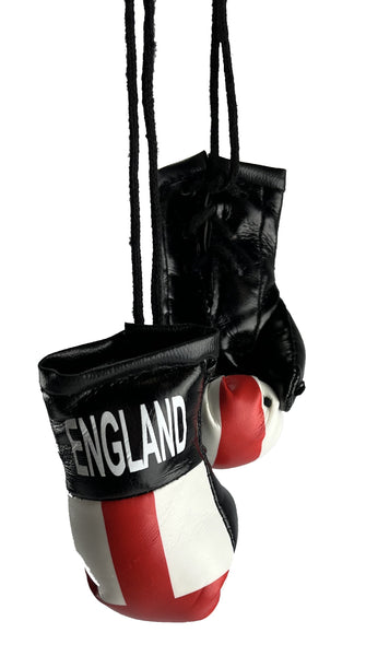 <p>Mini Boxing Gloves ENGLAND Country Flag National Pride MMA Car Mirror D&eacute;cor</p>