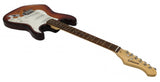 STRAT - ST BURL MAPLE - SUNBURST Tobacco EXOTIC WOOD - Custom Electric Guitar