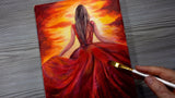 Red Acrylic Paint Large 200 ml Tube Artists' Paint