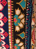 Ecom MudHut Talavera Window (ONE) Panel Curtain Bright Blue MUL Shapes