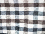 Pet Carrier Tote Bag - Black with Brown Plaid