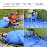 SLEEPING BAG MUMMY Type 8' Foot 20+ Degrees F NAVY BLUE - Carrying Bag
