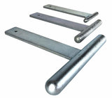 3-Piece Straight T-Dolly Set Metal Shaping Forming Clamps into Vise 0.5, 3/4, 1"
