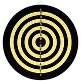 Dartboard Set - Double Sided 16.5" DART BOARD + 6 Brass Tipped DARTS