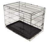 Large 2 Door Folding Pet Kennel/Dog Crate 36x23x24" - Portable for Travel - New