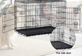 Large 2 Door Folding Pet Kennel/Dog Crate 36x23x24" - Portable for Travel - New