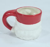 6 Mugs - EARTHENWARE SCULPTED Fox, Santa, and Snowman Mugs 15.5oz/ea -Threshold™