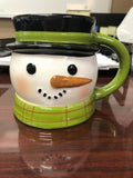 Bulk Purchase (Total Stock) of Earthenware Sculpted Snowman Mug 15.5oz Green/White - Threshold™