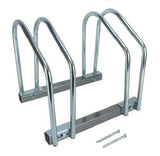 2 Bike Bicycle Stand Parking Garage Storage Organizer Cycling Rack Silver Twin