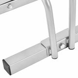 2 Bike Bicycle Stand Parking Garage Storage Organizer Cycling Rack Silver Twin