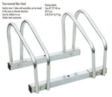 2 Bike Bicycle Stand Parking Garage Storage Organizer Cycling Rack Silver Twin
