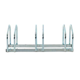 3-Bike Floor Bike Stand-Silver Bicycle Rack Stand Parking Mounted Holder