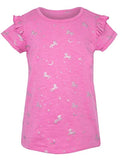 VIGOSS Big Girls' 3-Pack T-Shirt Set Grey, Pink, Black Stripe LARGE