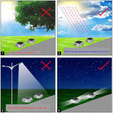 Set of 2 Waterproof LED Solar Powered Road Light Driveway Path Security Lamps