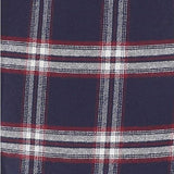 Jachs Men’s Long Sleeve Brawny Flannel Shirt Medium, Navy/Red