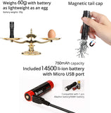 WUBEN E05 LED Flashlight 1200 Lumen Tactical USB Rechargeable Waterproof 5 Modes