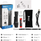 WUBEN E05 LED Flashlight 1200 Lumen Tactical USB Rechargeable Waterproof 5 Modes