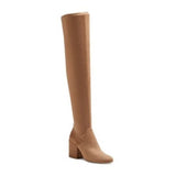 Women's Dolce Vita Cayla Over the Knee Boots - Light Taupe 7.5