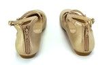 Girls' Stevies Janie Strappy Stud Ballet Flats, Gold, Junior Sizes (4-12 yrs)