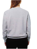 Fila Women's Michele Pullover Crewneck Sweatshirt (Grey, Small)
