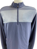 Bolle Men's Large Moisture Wicking Performance 1/4 Zip Pullover, Crown Blue