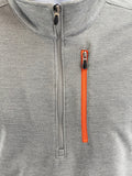 Bolle Men's X-Large Moisture Wicking Performance 1/4 Zip Pullover, Grey