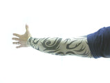 Set of 4 NYLON TATTOO SLEEVES tribal + inked Halloween Costume Biker Punk Rocker